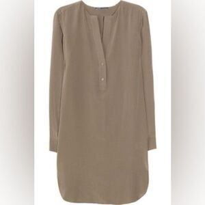 Vince Taupe Silk Dress